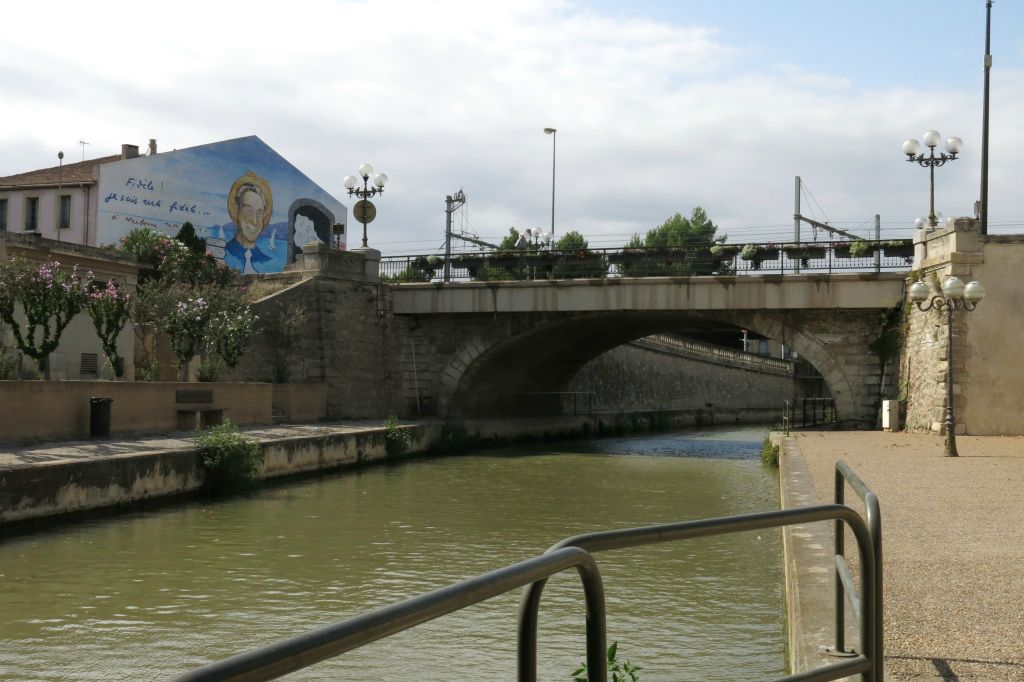 Arrivée à Narbonne, petite visite à notre cousine, gîte à Vinassan